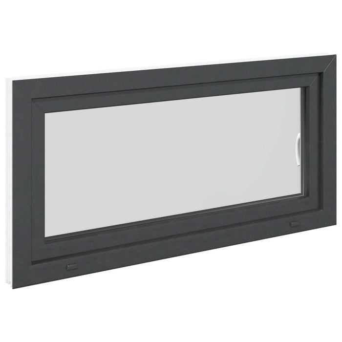 Fereastră pentru subsol RISOR Antracit 120 x 60 cm PVC și Sticlă - WALTI WALTI