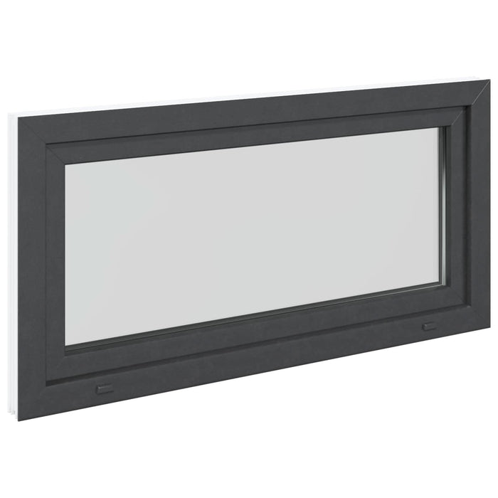 Fereastră pentru subsol RISOR Antracit 120 x 60 cm PVC și Sticlă - WALTI WALTI