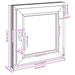 Fereastră pentru subsol RISOR Antracit 50 x 50 cm PVC și Sticlă - WALTI WALTI