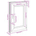 Fereastră pentru subsol RISOR Antracit 50 x 75 cm PVC și Sticlă - WALTI WALTI