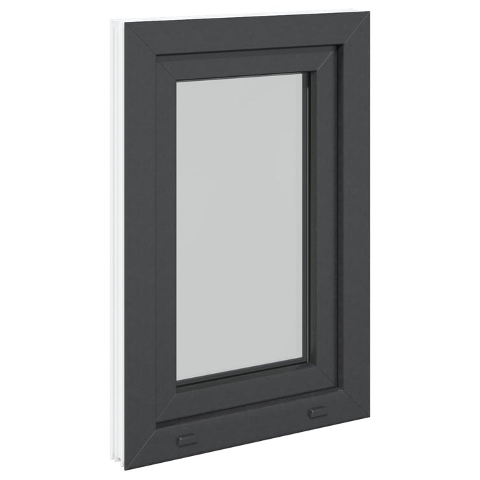 Fereastră pentru subsol RISOR Antracit 50 x 75 cm PVC și Sticlă - WALTI WALTI
