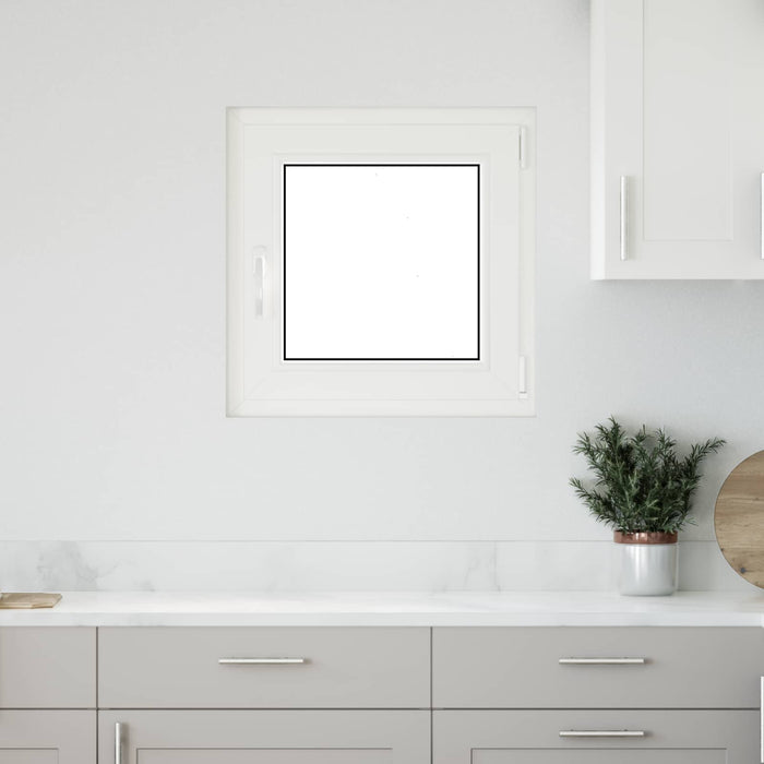 Fereastră pentru subsol RISOR Antracit 60 x 60 cm PVC și Sticlă - WALTI WALTI