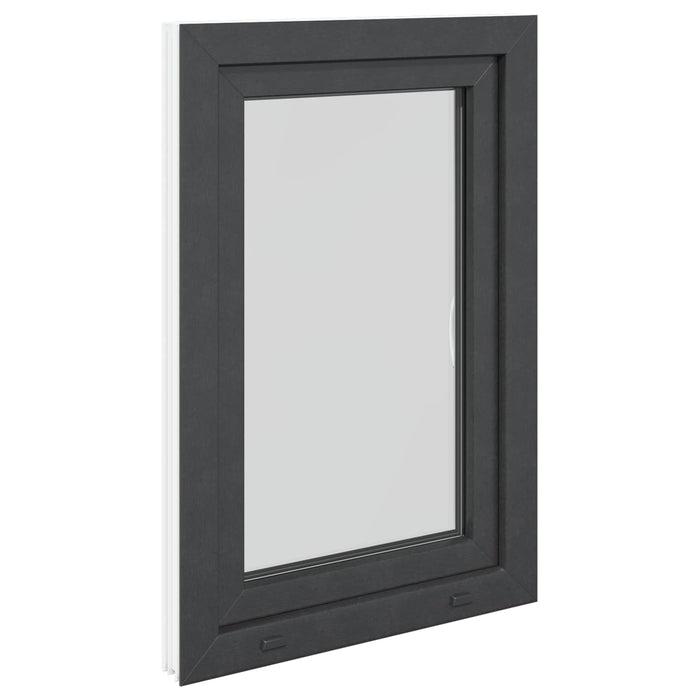 Fereastră pentru subsol RISOR Antracit 60 x 90 cm PVC și Sticlă - WALTI WALTI