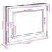 Fereastră pentru subsol RISOR Antracit 80 x 50 cm PVC și Sticlă - WALTI WALTI