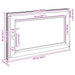 Fereastră pentru subsol RISOR Antracit 100 x 50 cm PVC și Sticlă - WALTI WALTI