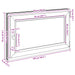 Fereastră pentru subsol RISOR Antracit 100 x 70 cm PVC și Sticlă - WALTI WALTI