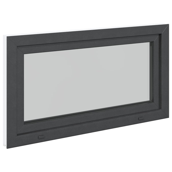 Fereastră pentru subsol RISOR Antracit 110 x 50 cm PVC și Sticlă - WALTI WALTI
