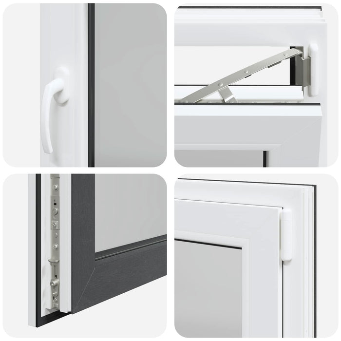 Fereastră pentru subsol RISOR Antracit 110 x 60 cm PVC și Sticlă - WALTI WALTI