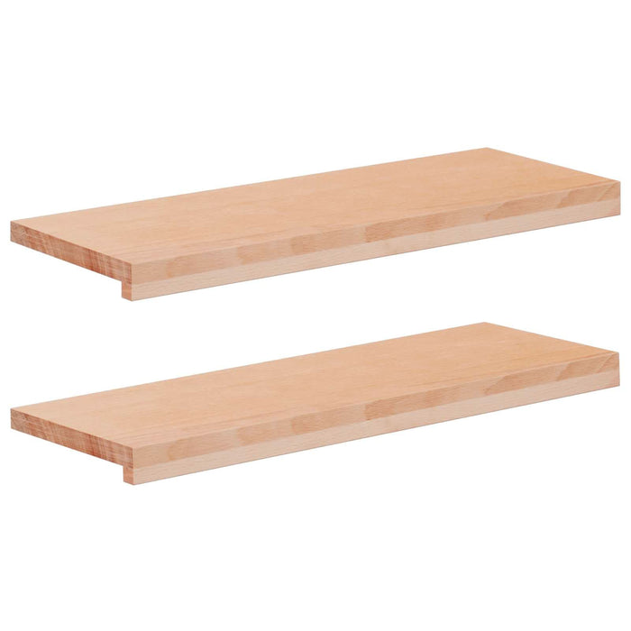 Trepte de scară 2 buc. 80 x 25 x 2 cm natural Lemn de fag masiv WALTI