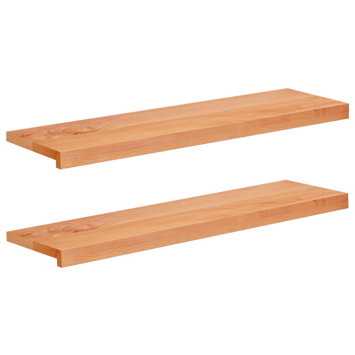 Trepte de scară 2 buc. 90 x 30 x 2 cm Vopsea Lemn de fag masiv WALTI