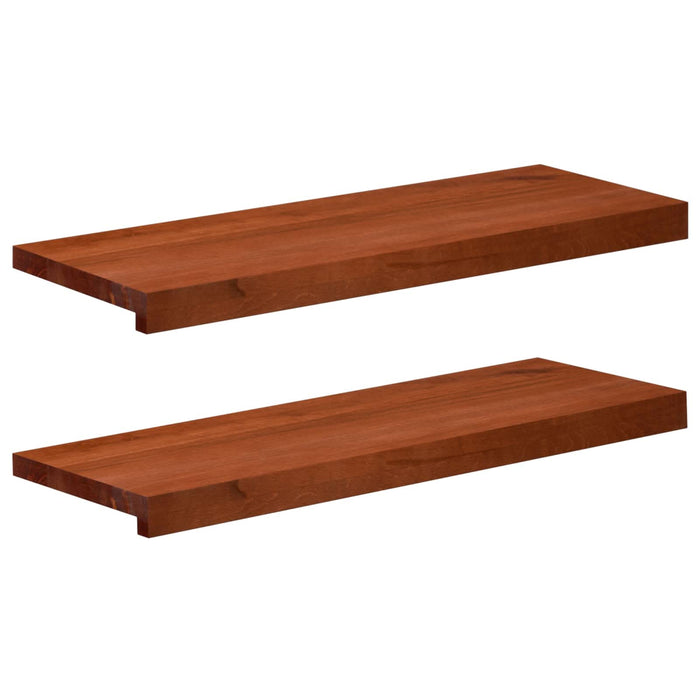 Trepte de scară 2 buc. 80 x 30 x 2 cm Maro Lemn de fag masiv WALTI