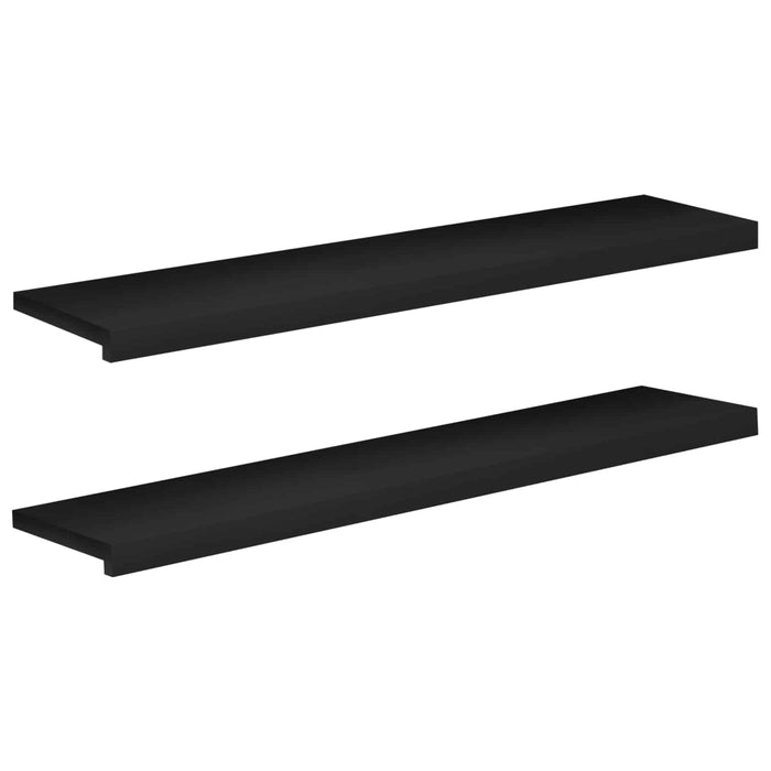 Trepte de scară 2 buc. 120 x 25 x 2 cm Negru Lemn de fag masiv WALTI