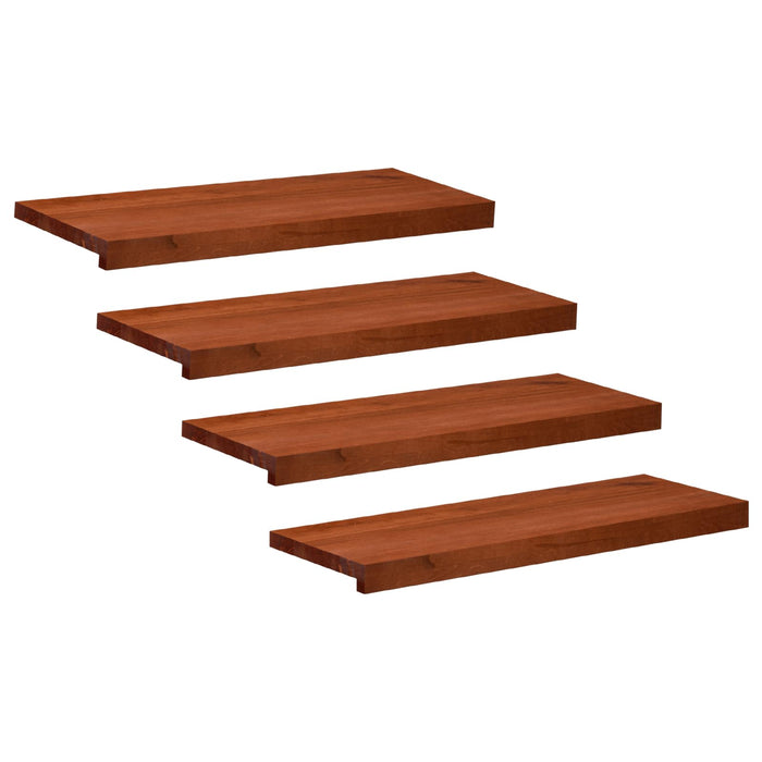Trepte de scară 4 buc. 80 x 25 x 2 cm Maro Lemn de fag masiv WALTI