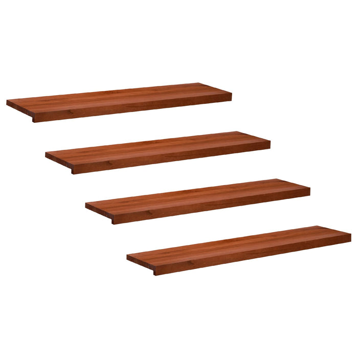 Trepte de scară 4 buc. 110 x 25 x 2 cm Maro Lemn de fag masiv WALTI