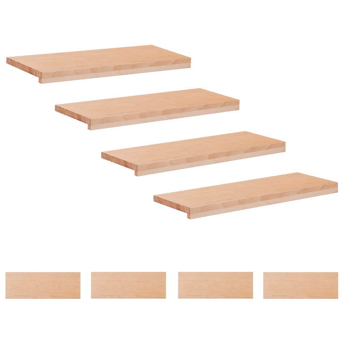 Trepte de scară 8 buc. 70 x 25 x 2 cm natural Lemn de fag masiv WALTI