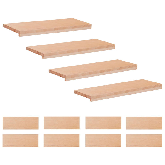 Trepte de scară 12 buc. 80 x 25 x 2 cm natural WALTI