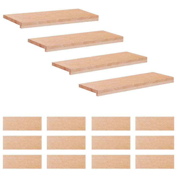 Trepte de scară 16 buc. 80 x 30 x 2 cm natural WALTI