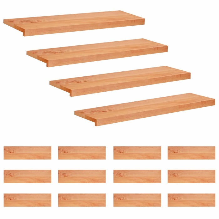 Trepte de scară 16 buc. 90 x 30 x 2 cm Vopsea Lemn de fag masiv WALTI