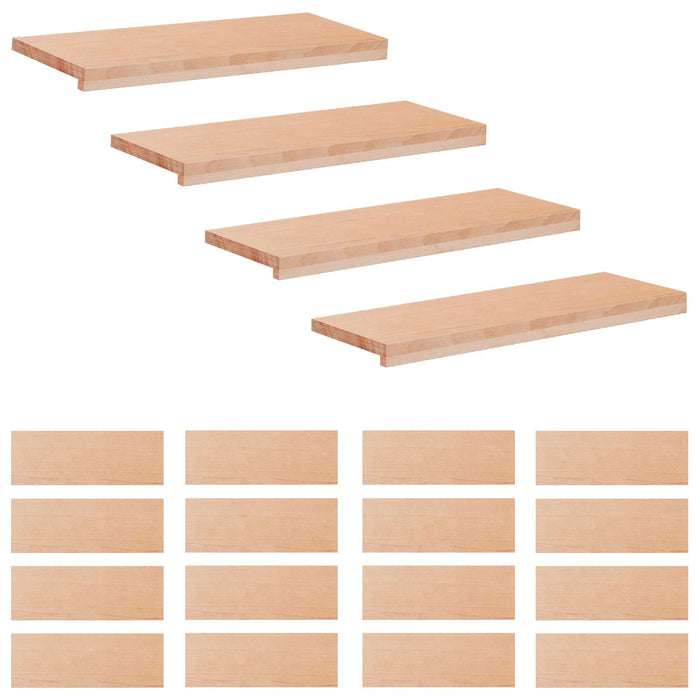 Trepte de scară 20 buc. 80 x 25 x 2 cm natural WALTI
