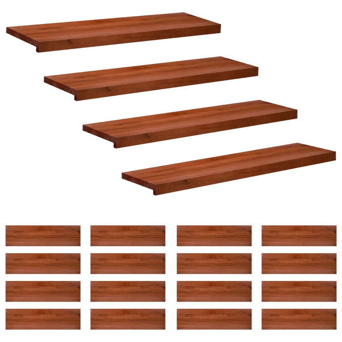 Trepte de scară 20 buc. 100 x 25 x 2 cm Maro Lemn de fag masiv WALTI