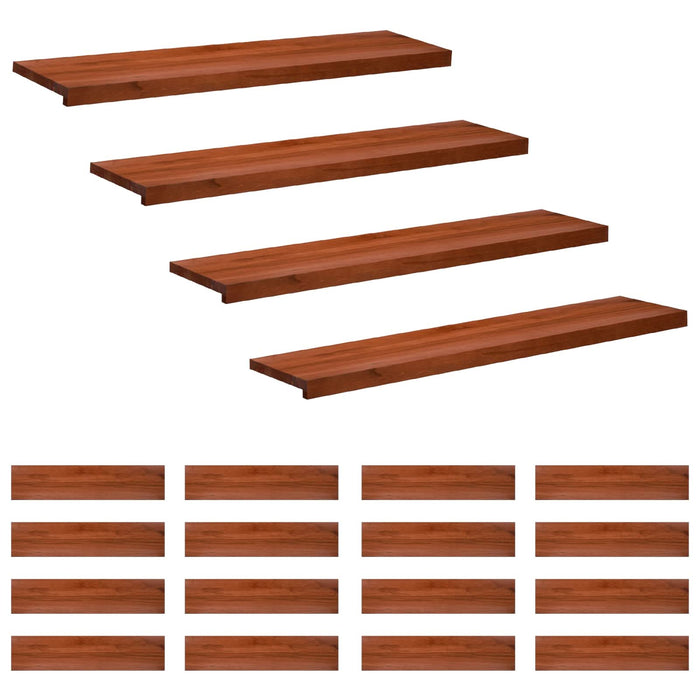 Trepte de scară 20 buc. 120 x 25 x 2 cm Maro Lemn de fag masiv WALTI