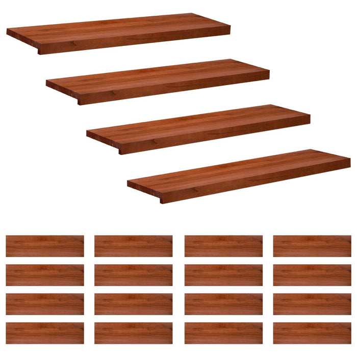 Trepte de scară 20 buc. 100 x 30 x 2 cm Maro Lemn de fag masiv WALTI
