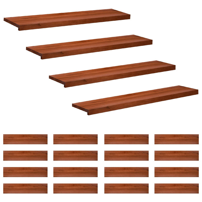 Trepte de scară 20 buc. 120 x 30 x 2 cm Maro Lemn de fag masiv WALTI