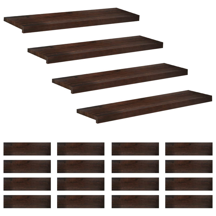 Trepte de scară 20 buc. 100 x 25 x 2 cm Maro închis WALTI