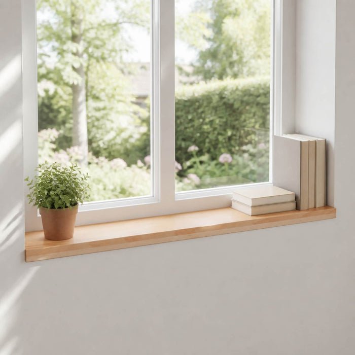 Pervazuri 2 buc. natural 90 x 20 x 2 cm Lemn de fag masiv - WALTI WALTI