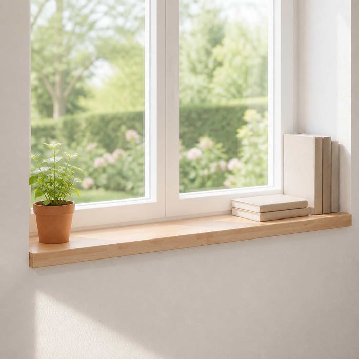 Pervazuri 2 buc. natural 100 x 25 x 2 cm Lemn de fag masiv - WALTI WALTI