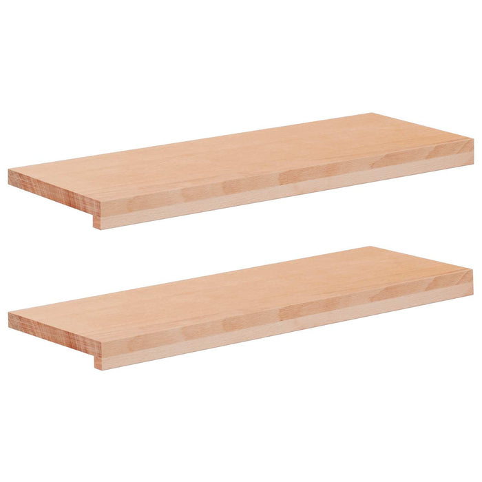 Pervazuri 2 buc. natural 80x 30 x 2 cm Lemn de fag masiv WALTI