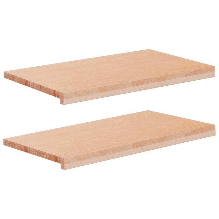 Pervazuri 2 buc. natural 80x 40 x 2 cm Lemn de fag masiv WALTI