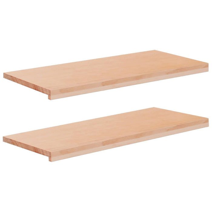 Pervazuri 2 buc. natural 100 x 40 x 2 cm Lemn de fag masiv WALTI