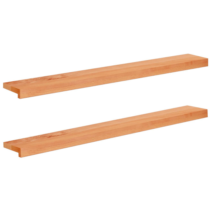 Pervazuri 2 buc. Lacuit 120 x 20 x 2 cm Lemn de fag masiv WALTI