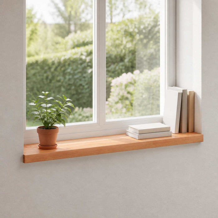 Pervazuri 2 buc. Lacuit 100 x 25 x 2 cm Lemn de fag masiv - WALTI WALTI