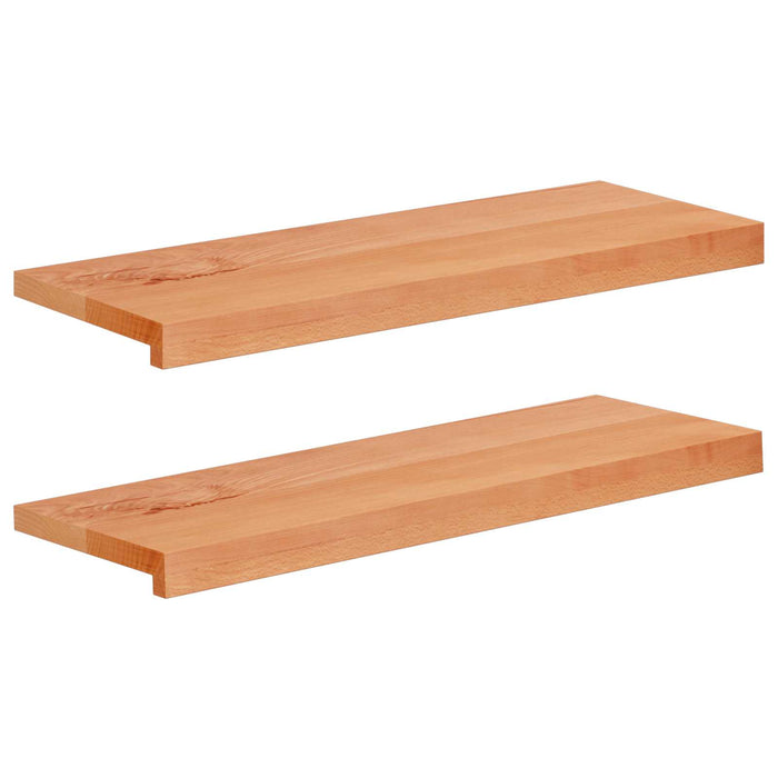 Pervazuri 2 buc. Lacuit 80x 30 x 2 cm Lemn de fag masiv WALTI