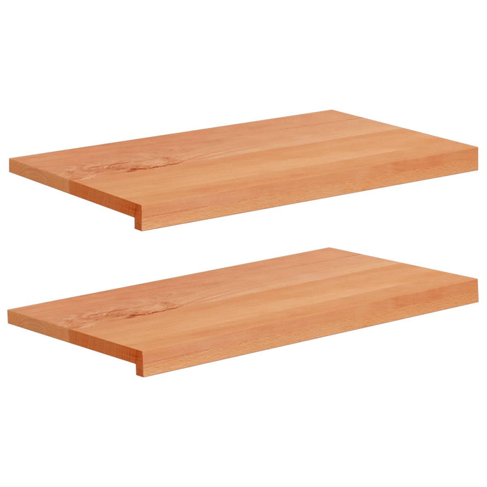 Pervazuri 2 buc. Lacuit 80x 40 x 2 cm Lemn de fag masiv WALTI