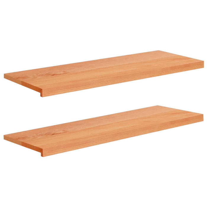 Pervazuri 2 buc. Lacuit 110 x 40 x 2 cm Lemn de fag masiv WALTI