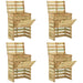 Compactor de grădină cu lamele 4 pcs Verde 110 x 58 x 113 cm - WALTI WALTI