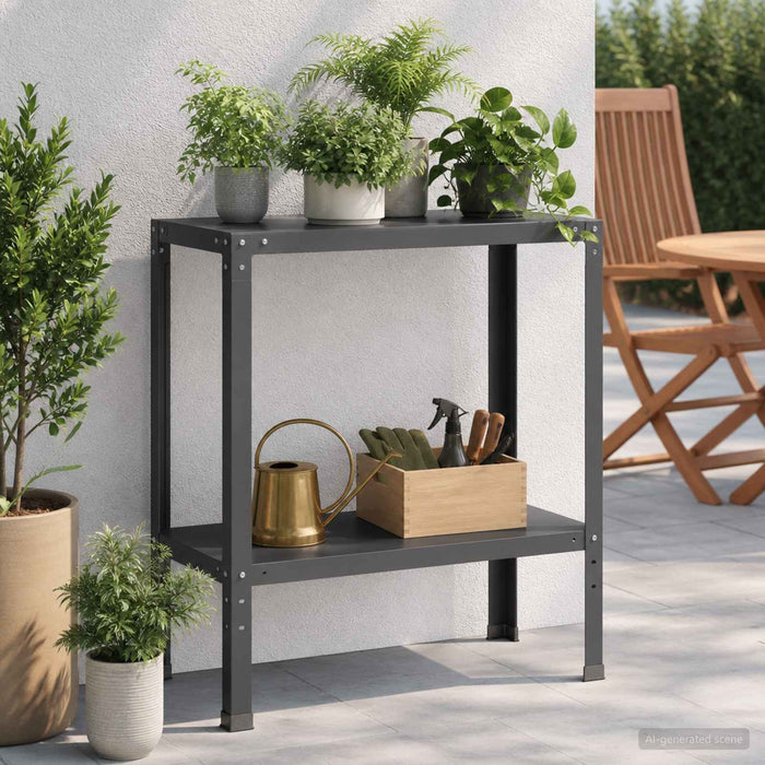 Masă pentru ghivece 100 x 40 x 80 cm Oțel vopsit electrostatic WALTI