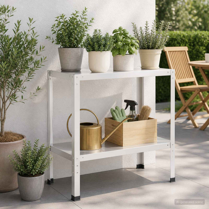 Masă pentru ghivece 100 x 40 x 80 cm Oțel vopsit electrostatic WALTI