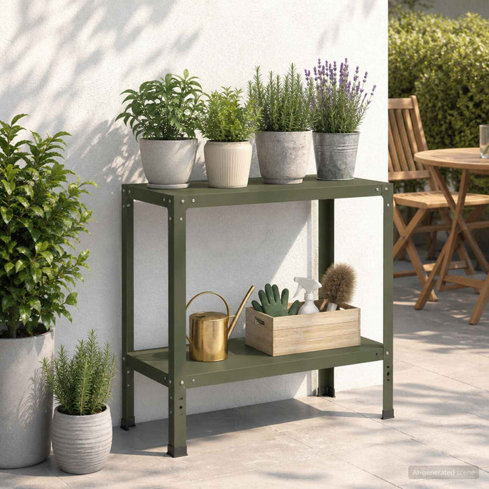 Masă pentru ghivece 100 x 40 x 80 cm Oțel vopsit electrostatic WALTI