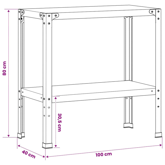 Masă pentru ghivece 100 x 40 x 80 cm WALTI
