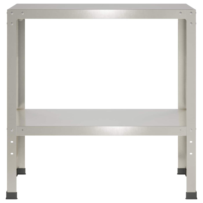 Masă pentru ghivece 80 x 40 x 80 cm Oţel inoxidabil Argintiu WALTI