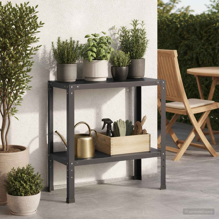 Masă pentru ghivece 60 x 40 x 80 cm Oțel vopsit electrostatic WALTI