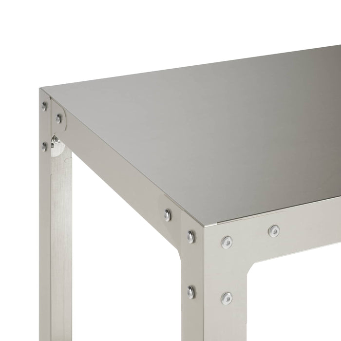 Masă pentru ghivece 60 x 40 x 80 cm Oţel inoxidabil Argintiu WALTI