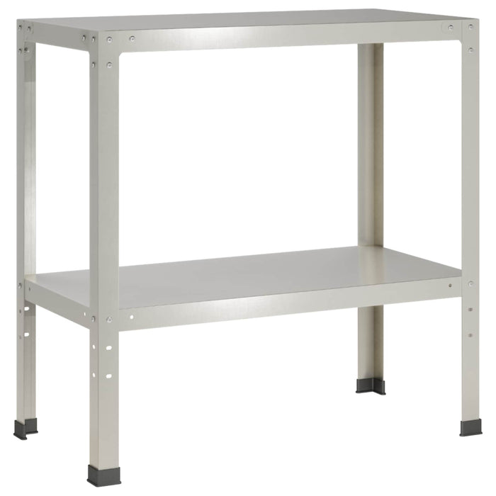Masă pentru ghivece 60 x 40 x 80 cm Oţel inoxidabil Argintiu WALTI