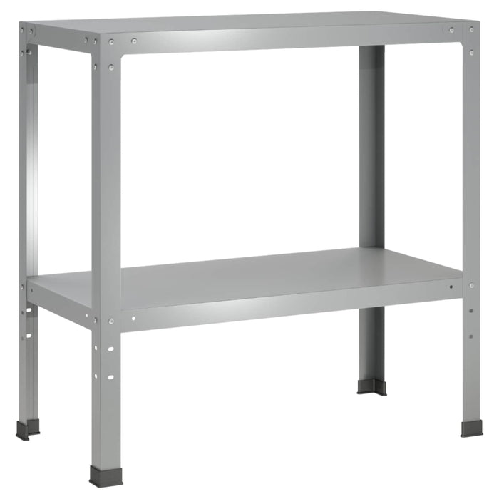 Masă pentru ghivece 60 x 40 x 80 cm Oțel Galvanizat Argintiu WALTI