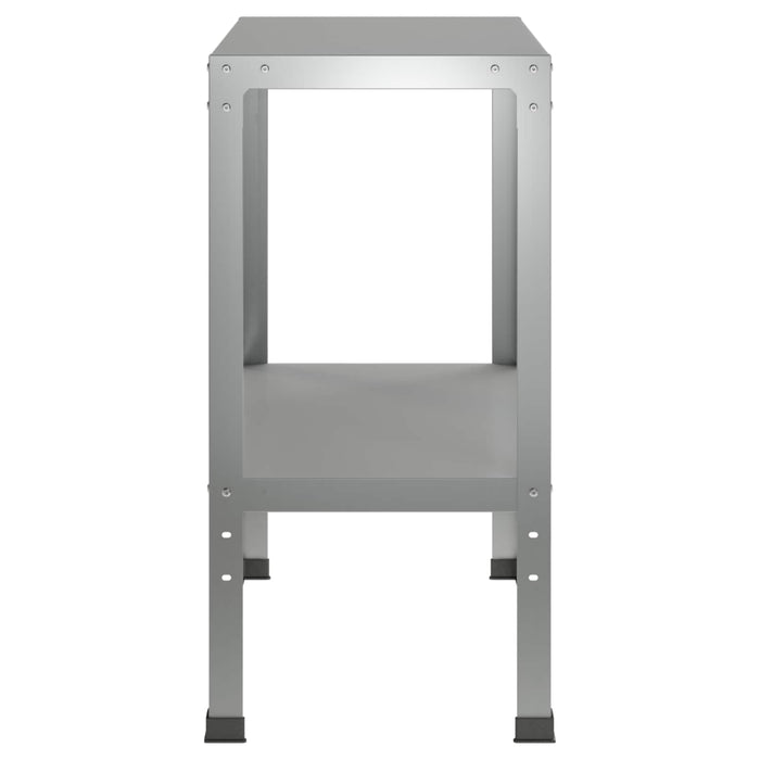 Masă pentru ghivece 60 x 40 x 80 cm Oțel Galvanizat Argintiu WALTI