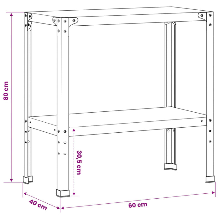 Masă pentru ghivece 60 x 40 x 80 cm WALTI
